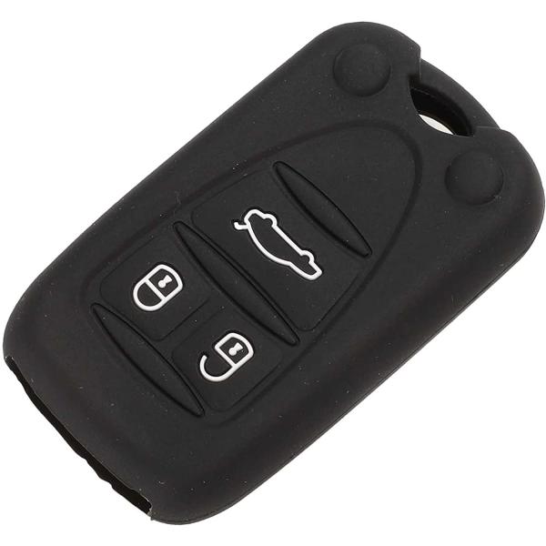 NUIOsdz 3 Buttons Silicone Car Key Case for ALFA R...