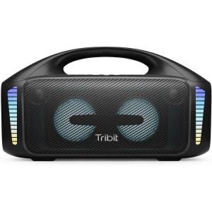 Tribit StormBox Blast Portable Speaker: 90W Loud Stereo Sound with XBass  IPX7 Waterproof Bluetooth Speaker with LED Light  PowerBank  Bluetooth 5.
