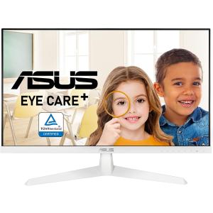 ASUS VY249HE-W 23.8” 1080P Monitor - White  Full HD  75Hz  IPS  Adaptive-Sync/FreeSync  Eye Care Plus  Color Augmentation  Rest Reminder  HDMI  VG