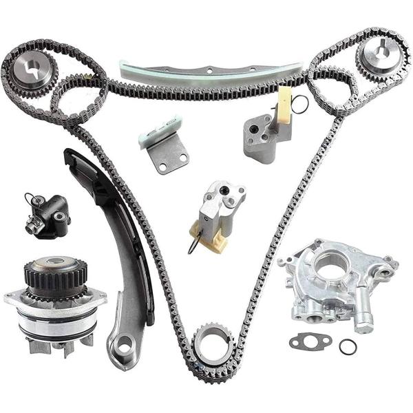 Timing Chain Kit w/Water Pump &amp; Oil Pump Compatibl...