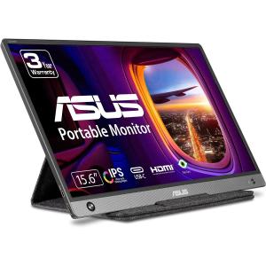 ASUS ZenScreen 15.6” 1080P Portable USB Monitor (MB16AH-Z) - FHD  IPS  USB Type-C  Speakers  Micro-HDMI  Eye Care  Speakers  Tripod Mountable  Ant