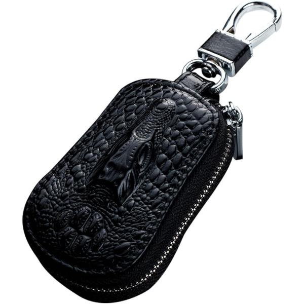 Huyfoig Alligator Key Fob Holder  Universal Car Ke...