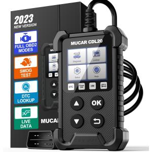 MUCAR CDL20 OBD2スキャナー カーコードリーダー OBDIIフル機能 エンジンコードリ...