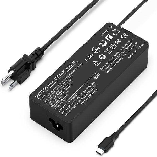 90W USB C Type C Replacement Laptop Charger for Le...
