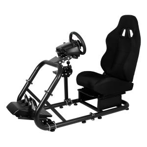 Mokapit Racing Simulation Cockpit Round Tube Game Stand Suitable for Logitech G27 G923 Thrustmaster T300RS More Stable |No pedals  Steering Wheel a