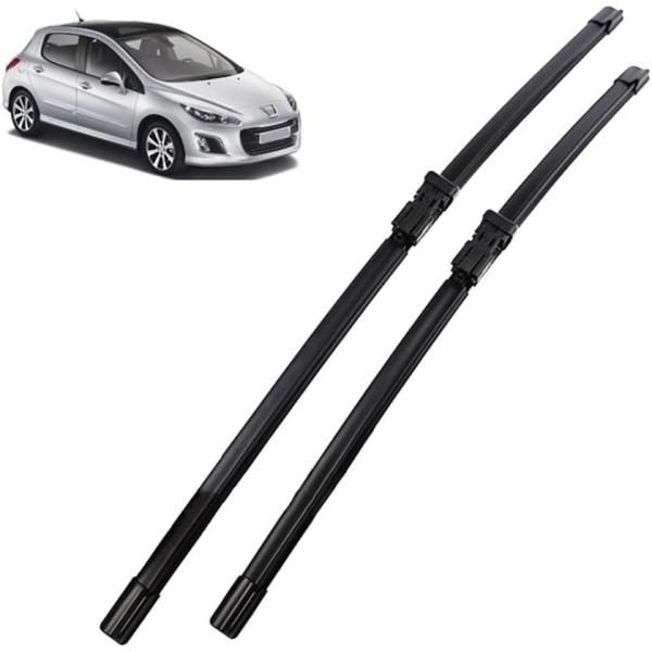 Wiper LHD Front Wiper Blades Compatible with Peuge...