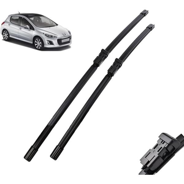 Wiper LHD Front Wiper Blades Compatible with Peuge...