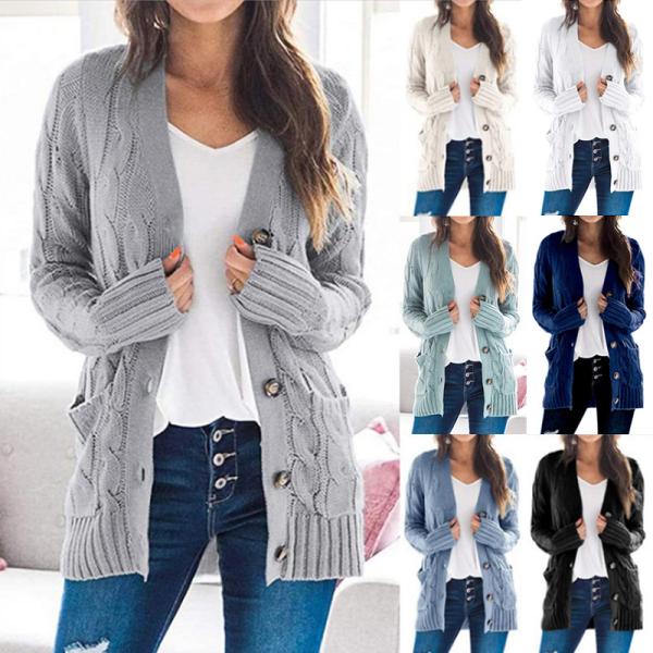 ニットカーディガン  レディース 羽織 長袖セーター  コート ミディアム丈 カジュアル  秋アウタ...