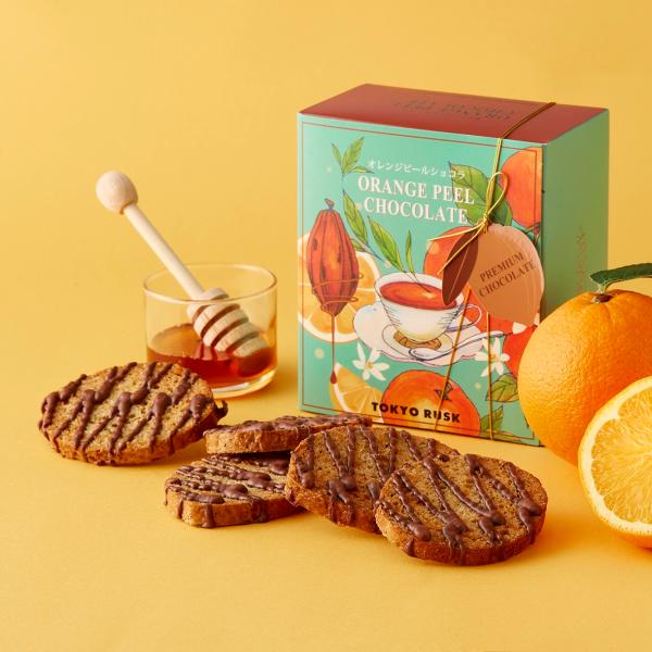 チョコレート チョコ 洋菓子 スイーツ 東京ラスク　オレンジピールショコラスク5枚入　ラスク　東京土...