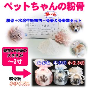 ペット 遺骨 粉骨 パウダー化 サービス(小)...の詳細画像1
