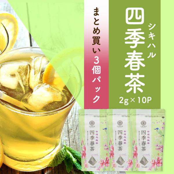 【まとめ買い3個パック5%OFF】四季春茶 ティーバッグ 2g×10包×3個 お茶 中国茶 台湾茶 ...