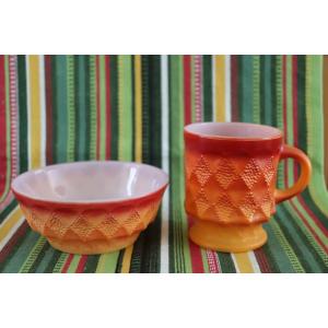 ファイヤーキング fire-king キンバリーシリアルボウル 青 : Tom-nuy