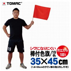 棒付色旗(ポリエステル・35×45cm)の商品画像