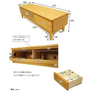 北欧 テレビ台 テレビボード ローボード 15...の詳細画像1