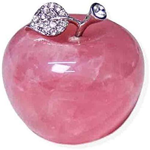 ローズクォーツ りんご アップル パワーストーン 天然石 置物 インテリア 紅水晶 ラインストーン ...