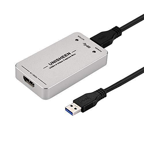 UNISHEEN USB 3.0 キャプチャ HDMI ビデオアダプターカード、ブロードキャスト ラ...