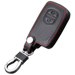 トヨタ系 革スマートキーケース ブラック 2ボタン