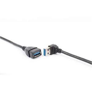 リタプロショップ? USB3.0 方向変換ケーブル 20cm 角度変更 L型 90度 延長ケーブル (上向き)