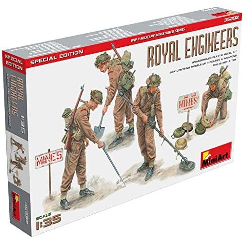 ミニアート 1/35 イギリス陸軍 工兵隊 特別版 4体入 プラモデル MA35292 成型色