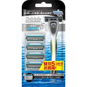 Schick シック クアトロ5チタニウム コンボパック 替刃5コ付