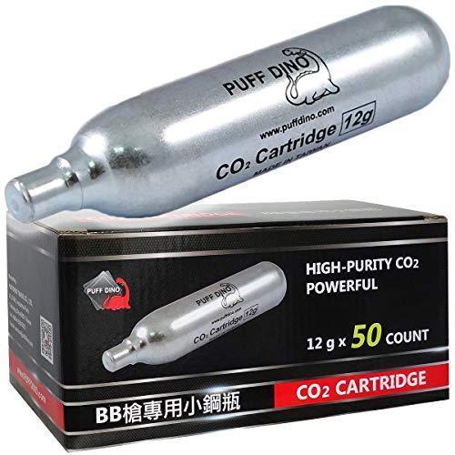 PUFF DINO・CDXカートリッジ互換CO2 12gカートリッジ50本セット