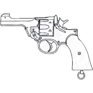 マルシン　モデルガンエンフィールドNo.2MK1 ポリスシルバーABSプラグリップ