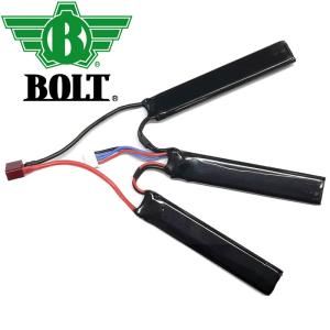 BOLT　ボルト　 Li-Po 3又バッテリー 11.1V 15C 1000mAh 　T型コネクター...