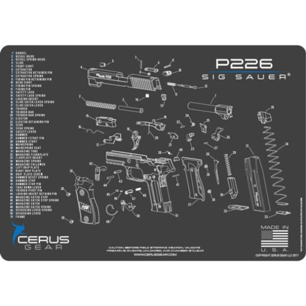 CERUS GEAR SCHEMATIC HANDGUN PROMAT　SIG SAUERシグザウエ...