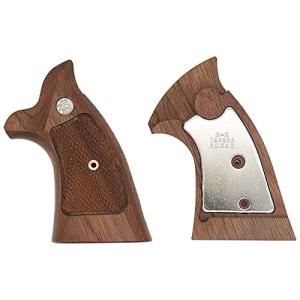 タナカワークス・Kフレームオーバーサイズウォールナットチェッカーグリップ・アーリースピードローダーカットWeightグリップ