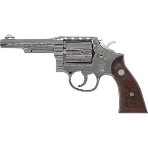 タナカモデルガン　S&amp;W M10ミリタリー ＆ポリス 4インチ .38スペシャル ニッケルフィニッシ...