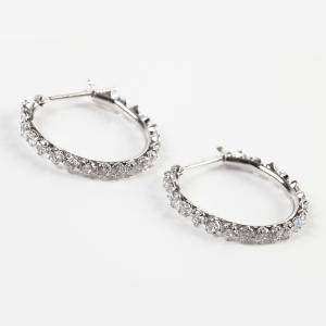 Ｋ10ＷＧ　10金　ホワイトゴールド　キュービックピアス