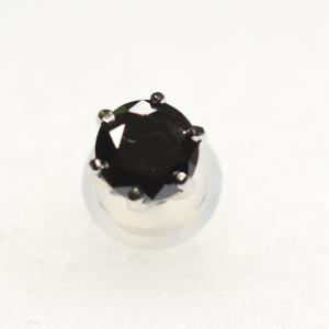 プラチナ　ブラックダイヤ　片耳　ＢＤ0.25ｃt　4ｍｍ　｜tomatosarada