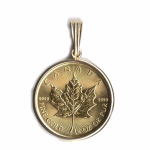 カナダ メイプルリーフ 金貨 1/10oz 5ドル エリザベス2世 1993