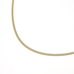 喜平チェーンネックレス K18 18金 2面カット 0.45φ 幅1.53mm 長さ45cm 約4.3g キヘイチェーン アジャスター付 （造幣局検定マーク刻印入）