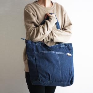 トートバッグ 超ビッグデニムトート 革タグ付き...の詳細画像2