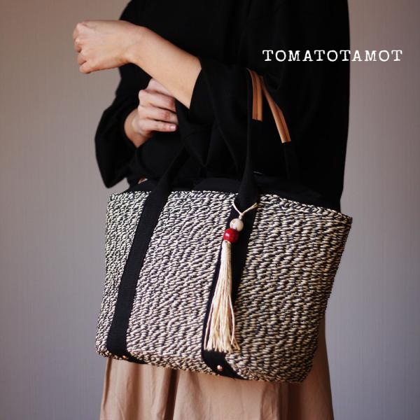 夏のモノトーンバッグ ゼブラ かごバッグ 本革ハンドル 大人可愛い かるいかばん ショルダートート ...