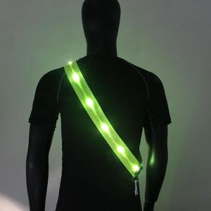 反射タスキ 夜間 高輝度 LED ランニング ...の詳細画像1