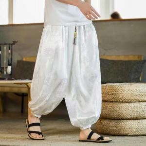 サルエルパンツ 龍柄 ドラゴン柄 メンズ 涼し...の詳細画像2