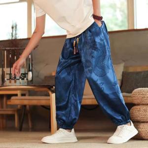 サルエルパンツ 龍柄 ドラゴン柄 メンズ 涼し...の詳細画像4