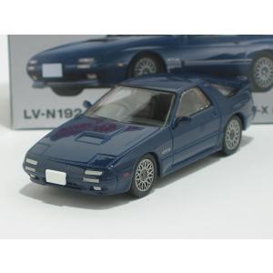 マツダ サバンナRX-7 GT-X（紺）90年式 LV-N192g【トミーテック社1/64ミニカー】...