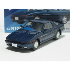 トヨタ スープラ 2.0 GTツインターボ（紺）87年式 LV-N106f【トミーテック社1/64ミ...