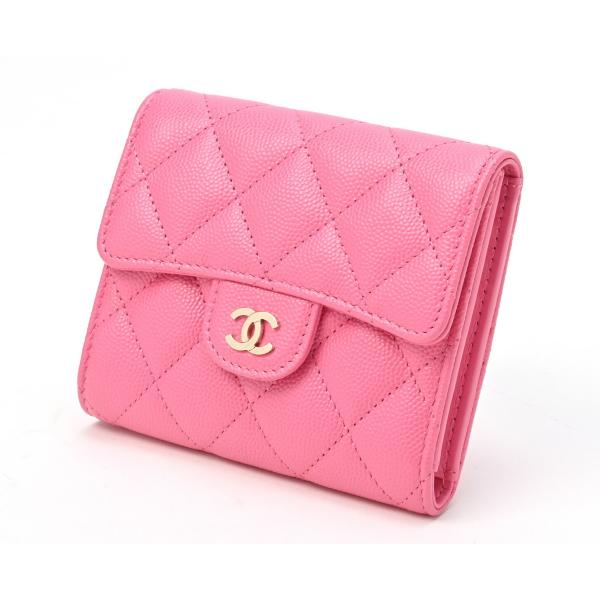CHANEL シャネル マトラッセ クラシック スモール フラップ ウォレット AP0231【中古】