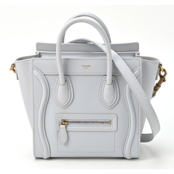 CELINE 　セリーヌ 　2Wayハンドバッグ 　ラゲージ ナノショッパー 　189243　パール...