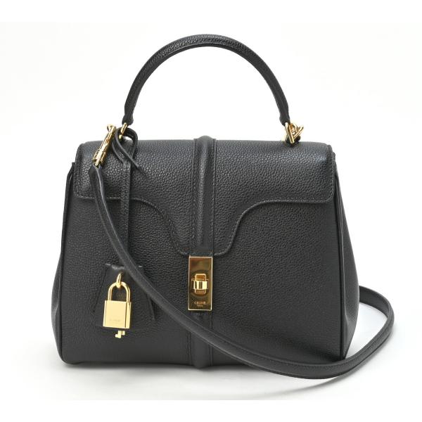 CELINE 　セリーヌ 　2Wayハンドバッグ 　16（セーズ） スモール　188003　ブラック...