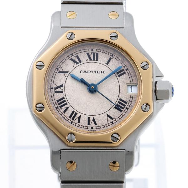 カルティエ / CARTIER　サントス オクタゴン SM　婦人用腕時計　W2001683　ホワイト...