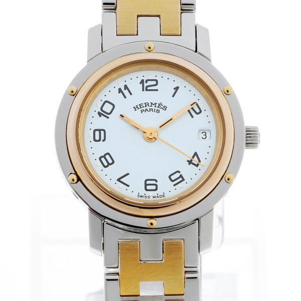 エルメス / HERMES　クリッパー　CL4.220　ホワイト　クオーツ　婦人用腕時計 【中古】　...