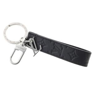 ルイヴィトン / LOUIS VUITTON　キーホルダー ドラゴンヌ / キーリング　M01298　モノグラム シャドウ レザー　ノワール(ブラック) 【中古美品】 LOUIS VUITTON（ルイ・ヴィトン） キーホルダー ドラゴンヌ