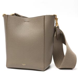 セリーヌ / CELINE　ラゲージ ナノ　189243DRU.09SO/168243DRU.09SO　ドラムドカーフスキン　スリ(グレージュ系) 【中古】 商品番号 S-157230 CELINE（セリーヌ） ラゲージ ナノ 189243DRU.09SO ドラムドカーフ