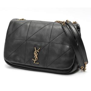 サンローラン / SAINT LAURENT　ルー ミニ バッグ / チェーン ショルダー　756837　パテントレザー　ブラック【中古】 SAINT LAURENT - サンローラン / SAINT LAURENT ルー ミニ バッグ