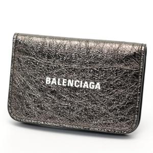 BALENCIAGA（バレンシアガ） レザーキーケース キーリング グレー